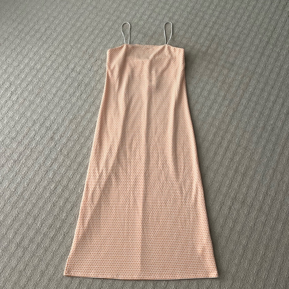 NWT Zara Orange and White Dress